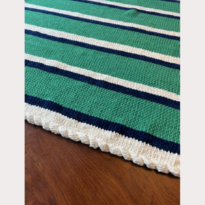 Lap Blanket Stripped Green